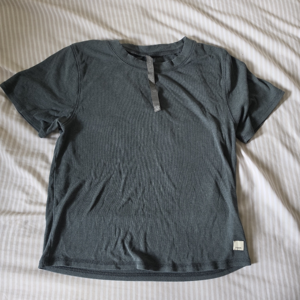 Vuori Cropped t Shirt Forest Green XL